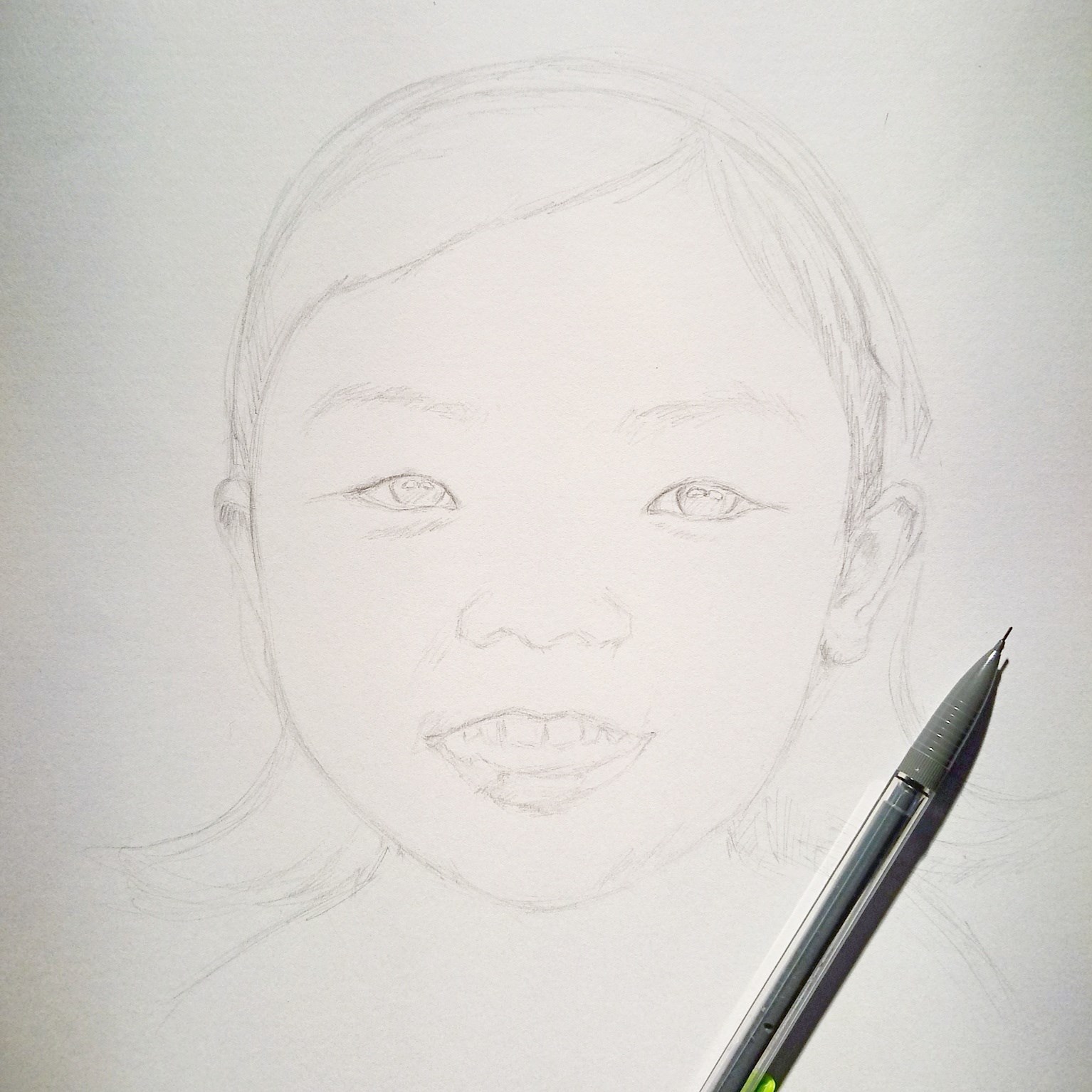 Little girl progress 1